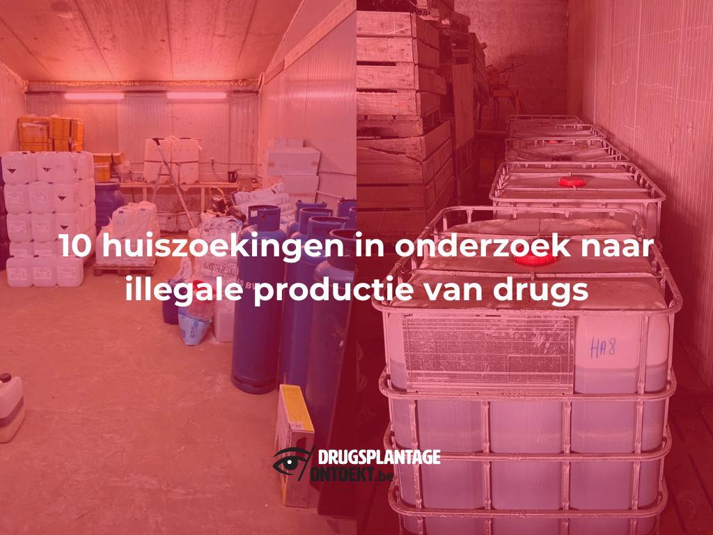 Turnhout - Vijf aanhoudingen in onderzoek naar illegale productie van drugs
